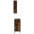 Set mobilier de baie, 2 piese, stejar fumuriu, lemn prelucrat GartenMobel Dekor