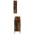Set dulapuri de baie, 3 piese, stejar afumat, lemn prelucrat GartenMobel Dekor