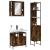 Set dulapuri de baie, 3 piese, stejar afumat, lemn prelucrat GartenMobel Dekor