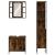 Set dulapuri de baie, 3 piese, stejar afumat, lemn prelucrat GartenMobel Dekor