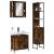 Set dulapuri de baie, 3 piese, stejar afumat, lemn prelucrat GartenMobel Dekor