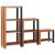 Raft pentru cărți 3 pcs Maro 50 x 30 x 110 cm GartenMobel Dekor