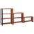 Raft pentru cărți 3 pcs Maro 80 x 30 x 110 cm GartenMobel Dekor