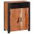 Bufet 2 pcs Maro 110 x 30 x 75 cm Lemn masiv de acacia GartenMobel Dekor