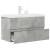 Set mobilier de baie, 2 piese, gri beton, lemn compozit GartenMobel Dekor