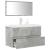 Set mobilier de baie, 3 piese, gri beton, lemn compozit GartenMobel Dekor