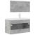Set mobilier de baie, 3 piese, gri beton, lemn compozit GartenMobel Dekor