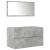Set mobilier de baie, 3 piese, gri beton, lemn compozit GartenMobel Dekor