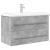 Set mobilier de baie, 2 piese, gri beton, lemn compozit GartenMobel Dekor