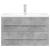 Set mobilier de baie, 2 piese, gri beton, lemn compozit GartenMobel Dekor