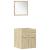 Set mobilier de baie, 5 piese, stejar sonoma, lemn prelucrat GartenMobel Dekor