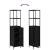 Set de mobilier pentru baie cu raft cu ușă 3 pcs Stejar negru GartenMobel Dekor