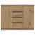 Bufetă cu sertare Stejar Artisan 100,5x35x76 cm Lemn prelucrat GartenMobel Dekor