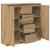 Bufetă cu sertare Stejar Artisan 100,5x35x98,5cm Lemn prelucrat GartenMobel Dekor