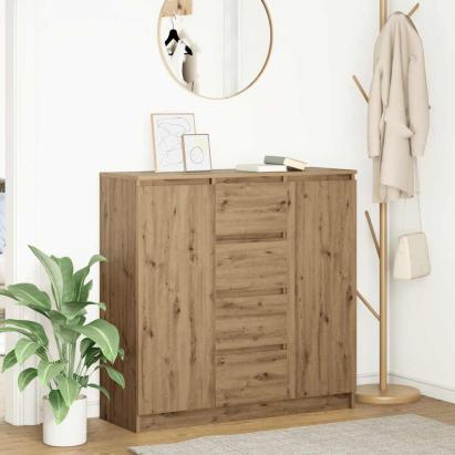 Bufetă cu sertare Stejar Artisan 100,5x35x98,5cm Lemn prelucrat GartenMobel Dekor