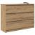 Bufetă Stejar Artisan 100x35x76 cm Lemn prelucrat GartenMobel Dekor