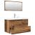 Set mobilier de baie, 3 piese, lemn vechi, lemn prelucrat GartenMobel Dekor