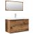Set mobilier de baie, 3 piese, lemn vechi, lemn prelucrat GartenMobel Dekor