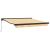 Cortina Retractabilă Manual Galben și alb 300 x 250 cm GartenMobel Dekor