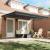 Cortina Retractabilă Portocalie și albă 350 x 250 cm GartenMobel Dekor