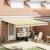 Cortina Retractabilă Manual portocaliu și alb 450 × 300 cm GartenMobel Dekor