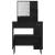 Set de Dressing Stejar negru 86.5 x 35 x 136 cm Lemn compozit GartenMobel Dekor