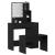 Set de Dressing Stejar negru 86.5 x 35 x 136 cm Lemn compozit GartenMobel Dekor