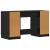 Birou cu sertar Stejar negru 133 x 50 x 75 cm Lemn compozit GartenMobel Dekor