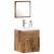 Set de mobilier pentru baie 3 pcs Lemn Vechi 41 x 38.5 x 46 cm GartenMobel Dekor