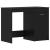Birou cu sertar Stejar negru 140 x 50 x 76 cm Lemn compozit GartenMobel Dekor