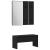 Set mobilier hol cu sertar 4 pcs Stejar negru 80 x 31 x 40 cm GartenMobel Dekor
