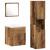 Set de Mobilă pentru Baie 4 pcs Lemn Vechi 41 x 38.5 x 46 cm GartenMobel Dekor
