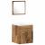 Set de Mobilă pentru Baie 4 pcs Lemn Vechi 41 x 38.5 x 46 cm GartenMobel Dekor
