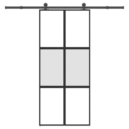 Ușă glisantă cu set de feronerie sticlă temperată și aluminiu GartenMobel Dekor