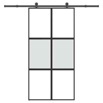 Ușă glisantă cu set de feronerie sticlă temperată și aluminiu GartenMobel Dekor