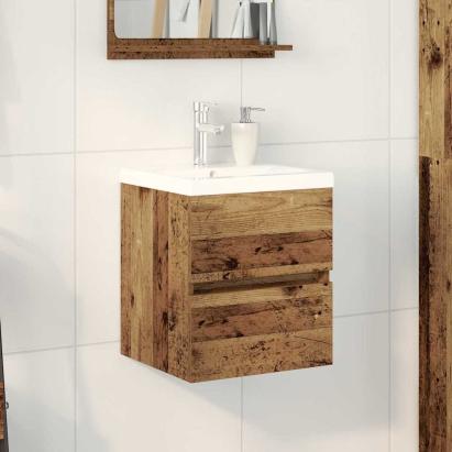 Dulap cu Chiuvetă Stejar negru 41 x 39 x 62 cm Lemn compozit GartenMobel Dekor