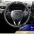 Husa volan Panda, fibra carbon, cu insertii piele ecologica perforata, negru cu detaliu galben, 38 cm Automobile ProTravel