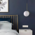 Pendul Joshua 1x E27 Alb Auriu ModernLight Concept