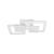 Lustra LED cu telecomanda BALANS 44W, 2 Patrate, lumina Rece/Calda/Neutra, Dimabila, Alb ModernLight Concept