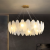 Candelabru Cristal VAUX-LE-VICOMTE Eleganza, 6x E14, Diametru 49cm, Auriu, Inaltime Reglabila ModernLight Concept