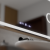 Oglinda LED Senzor MotionGlow Sofia cu functie Dezaburire Termometru Ceas 110x65 cm Lumina Calda/Rece/Neutra Dimabila,Rama Rose Gold, Colectia Marcello Funghi ModernLight Concept