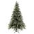 Brad Crăciun pre-iluminat conuri de pin verde/alb 195 cm PVC/PE GartenMobel Dekor