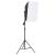 Set studio foto cu lampă softbox, fundal și reflector GartenMobel Dekor