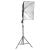 Set studio foto cu lampă softbox, fundal și reflector GartenMobel Dekor