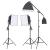 Kit studio foto cu set de lumini și fundal GartenMobel Dekor