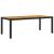 Set mobilier de exterior cu perne, 7 piese, negru, poliratan GartenMobel Dekor