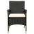 Set mobilier de exterior cu perne, 7 piese, negru, poliratan GartenMobel Dekor
