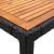 Set mobilier de exterior cu perne, 7 piese, negru, poliratan GartenMobel Dekor
