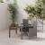 Set mobilier de exterior cu perne, 3 piese, gri, poliratan GartenMobel Dekor
