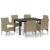 Set mobilier de grădină cu perne, 7 piese, bej, poliratan GartenMobel Dekor